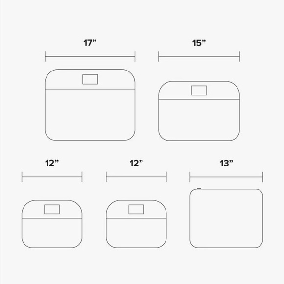 Calpak Bags New Calpak 5 Piece Packing Cubes Milk Marble Poshmark